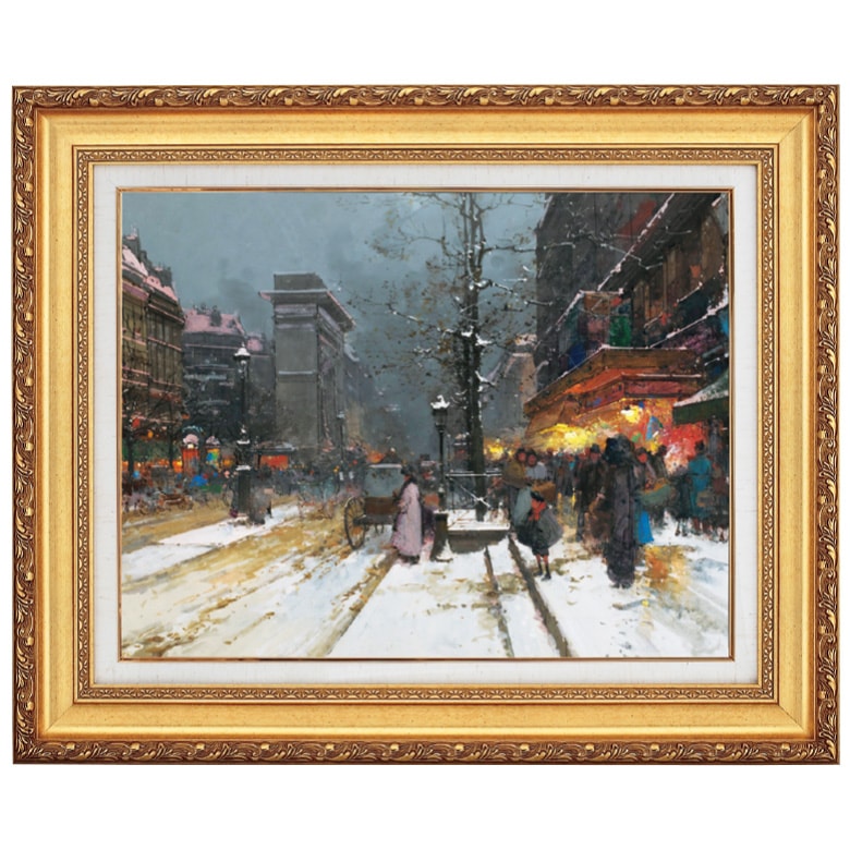 馬鈴薯植え』 ジャン＝フランソワ・ミレー 10号 立体複製名画 額装付