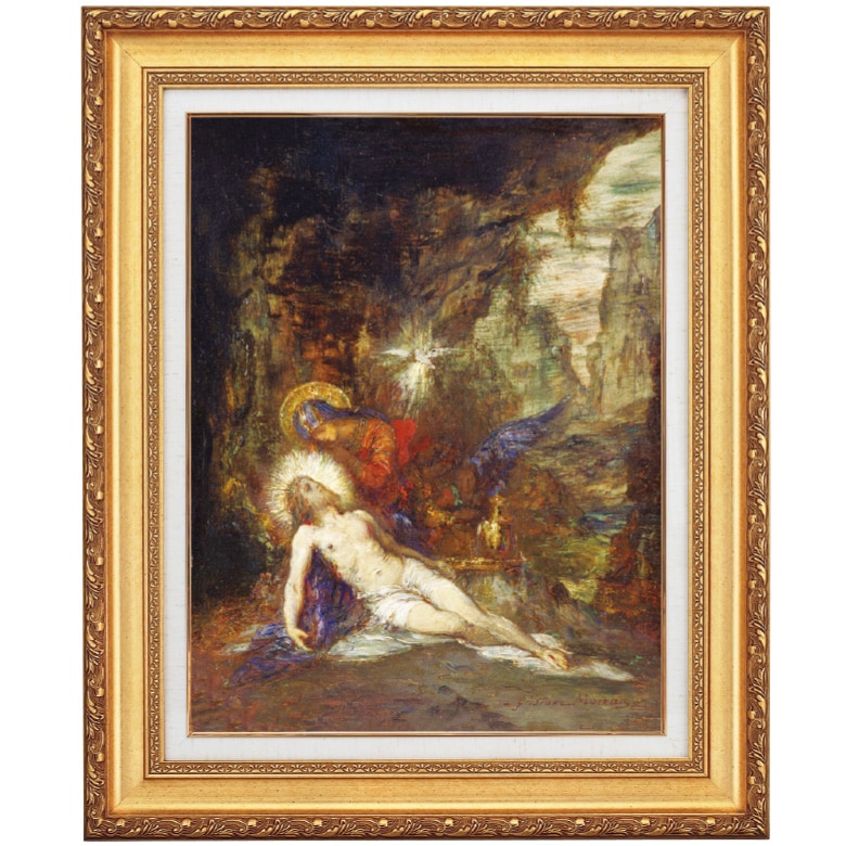 ピエタ』 ギュスターヴ・モロー 10号 立体複製名画 額装付 象徴主義 19
