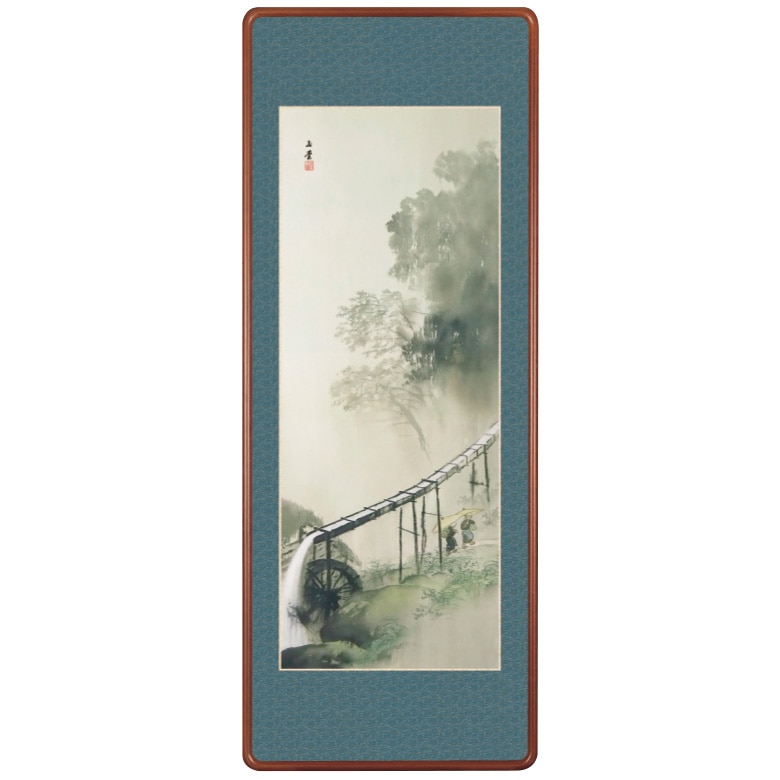 水声雨声』 川合玉堂 額 日本画 複製画 | 額装・掛軸 | 【公式】アート