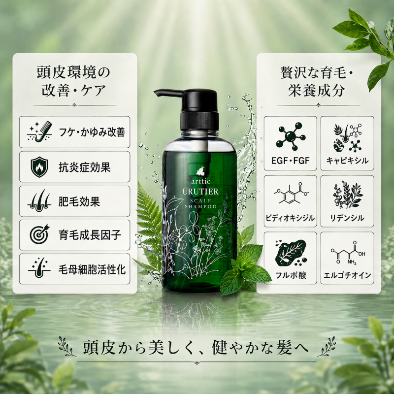 ウルティアスキャルプシャンプー 380ml】洗うたび、育つ地肌で頭皮環境