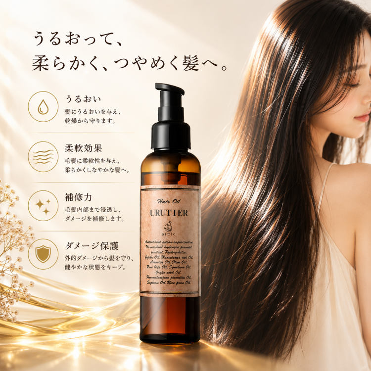 ウルティアオイル 140ml】 人気No.1 うねり広がりを解消！髪質改善