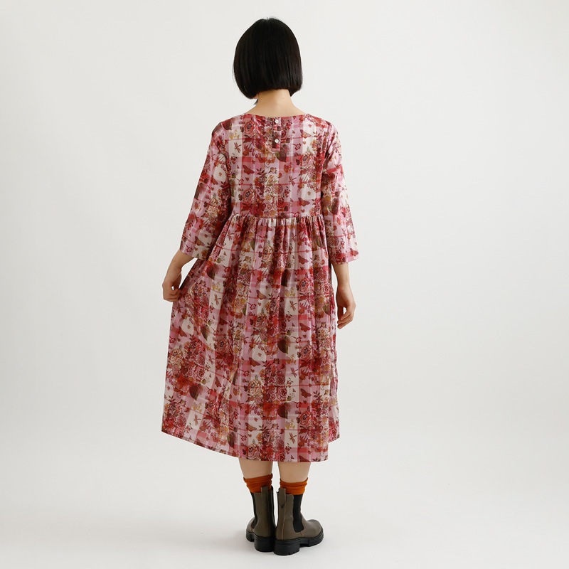 RITAO CHANさまARTS&SCIENCE 花柄ギャザーワンピース RITAO たるま CHANさまARTS&SCIENCE 花柄ギャザーワンピース