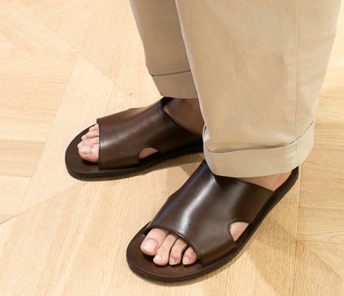 【セール】DANIELE LEPORI（ダニエル レポリ） サンダル [DLM6923001_DARKBROWN]