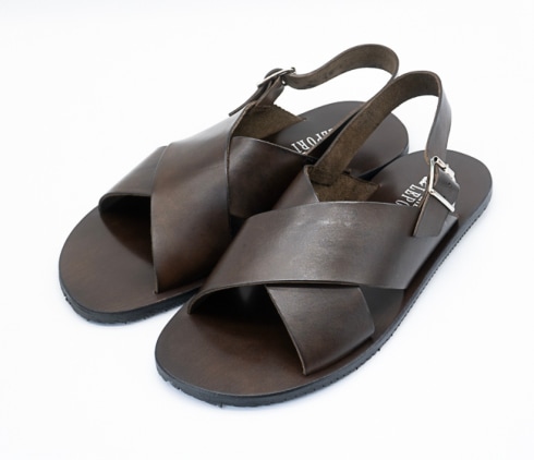 【セール】DANIELE LEPORI（ダニエル レポリ） サンダル [DLM7162001_DARKBROWN]