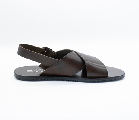 【セール】DANIELE LEPORI（ダニエル レポリ） サンダル [DLM7162001_DARKBROWN]