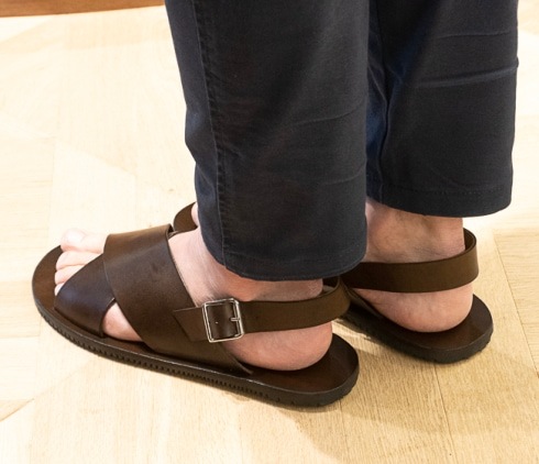 【セール】DANIELE LEPORI（ダニエル レポリ） サンダル [DLM7162001_DARKBROWN]