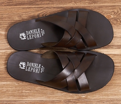 【セール】DANIELE LEPORI（ダニエル レポリ） サンダル [DL9783001_DARKBROWN]