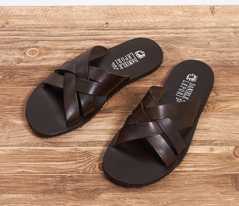 【セール】DANIELE LEPORI（ダニエル レポリ） サンダル [DL9783001_DARKBROWN]