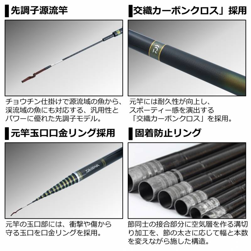 Daiwa 源弓 超硬 53 N 渓流竿　ダイワ ダイワ 源弓 超硬 53・N (渓流竿) | 渓流竿M 『渓流竿