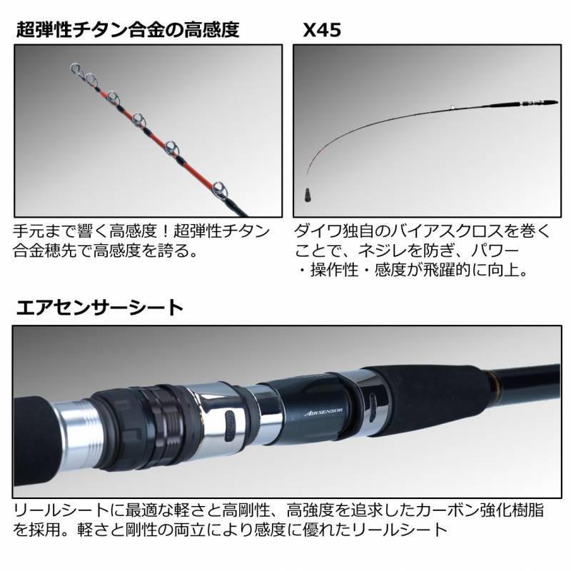 ダイワ 22 メタリア 中深場73 HHH-200 (船竿) | 船竿M『船竿