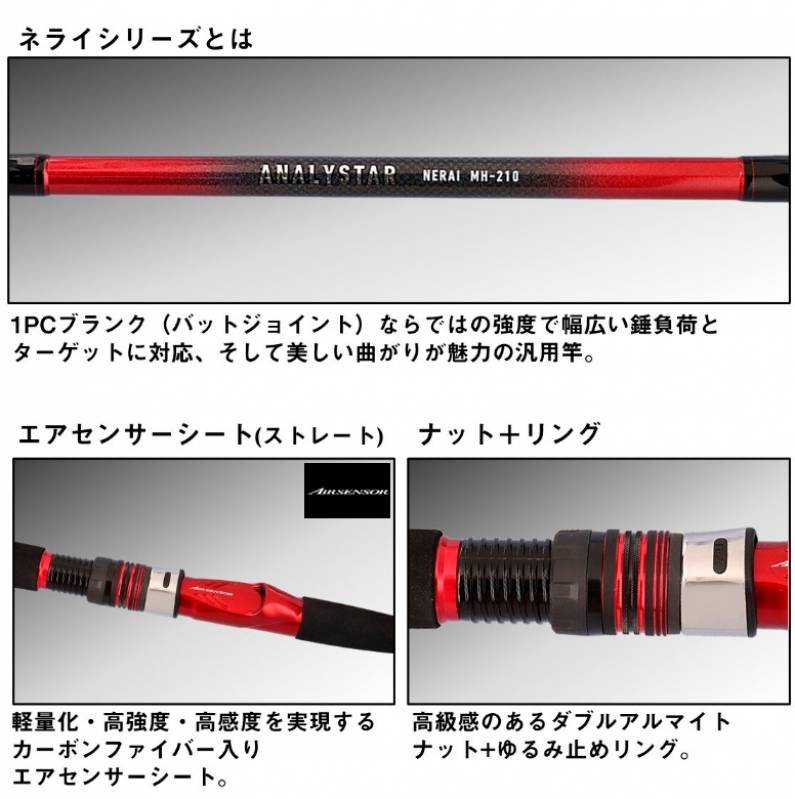 ダイワ 24 アナリスターネライ MH-210 (Daiwa 竿 ロッド 船 海 釣り