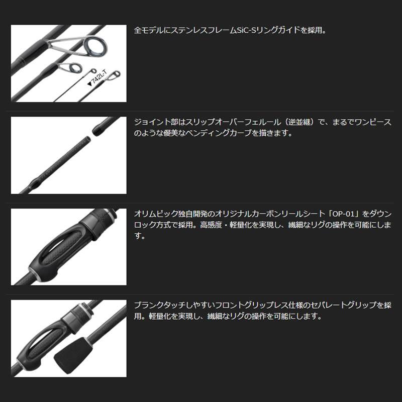 オリムピック 23 コルトUX GCORUS-7102ML-HS (アジングロッド