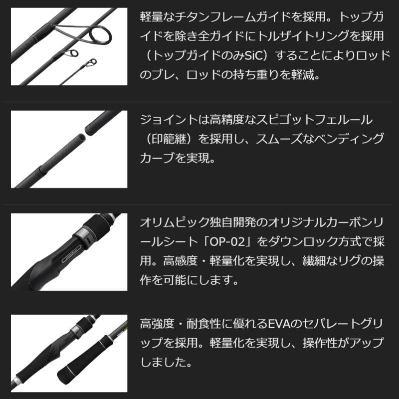 オリムピック アルジェントPT BS 25GARGPS-702ML/M (シーバスロッド