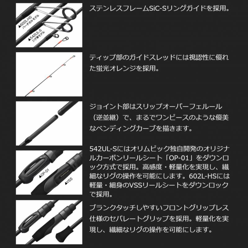 オリムピック コルト ボートアジング 25GCORBS-602L-HS (アジング
