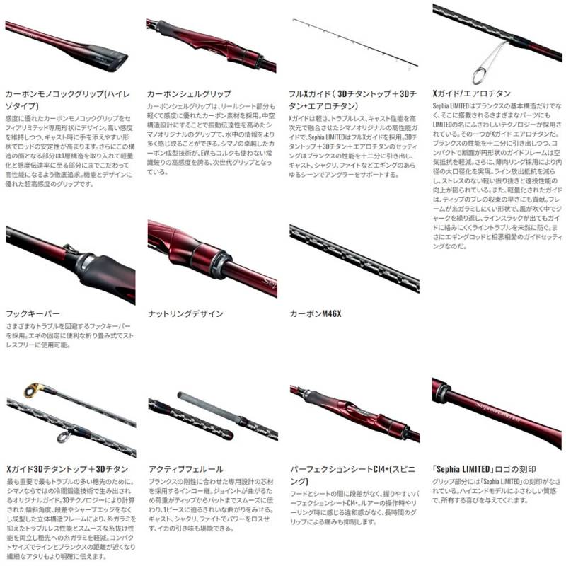 シマノ 25 セフィアリミテッド S84L+ (Shimano エギングロッド 竿 釣り