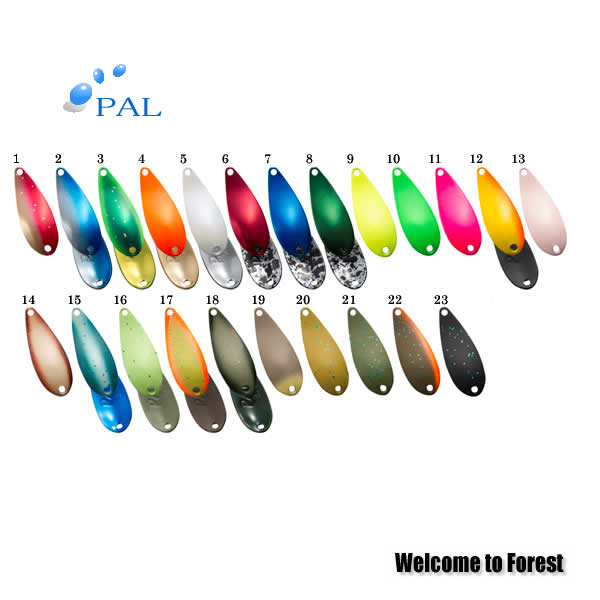 フォレスト PAL MIU エリアトラウト スプーン まとめ売り フォレスト パル 1.6g その1 (トラウトルアー スプーン) | スプーン