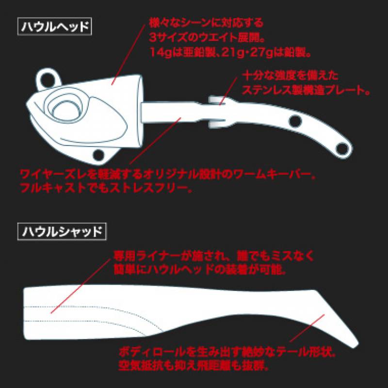 DUO デュオ ビーチウォーカー ハウル 27g (ワーム ルアー ヒラメ