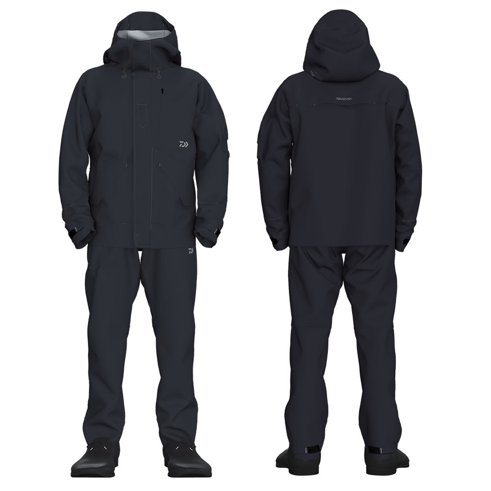 ダイワ レインマックスGEレインスーツ ブラック DR-3223 M～XL (レイン