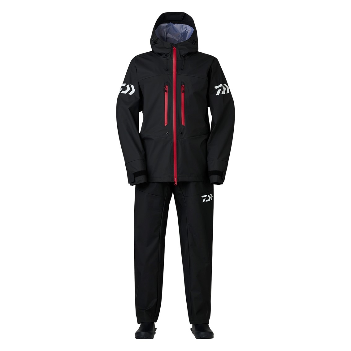 ダイワ PVCオーシャンレインスーツ ブラック 2XL DR-9024 (レイン