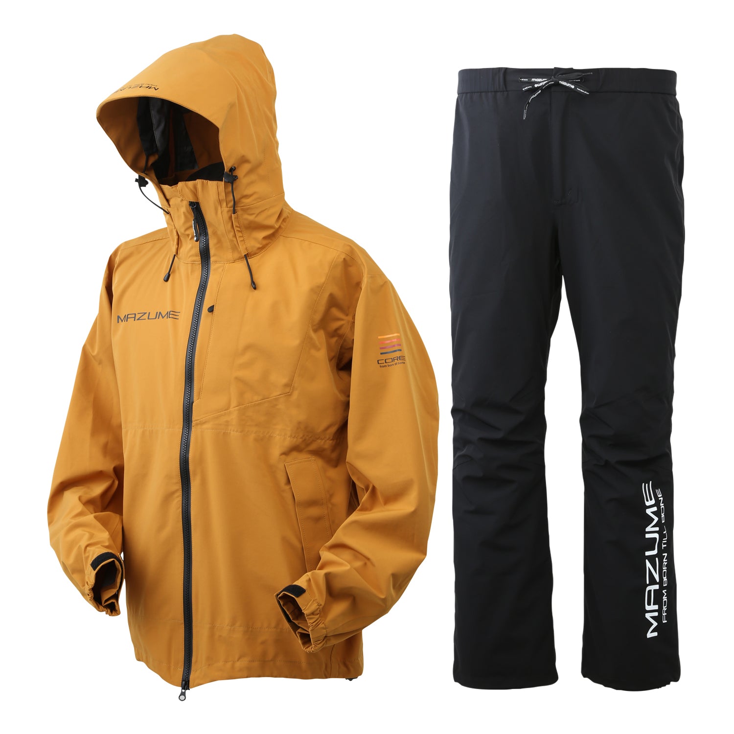 mazume(マズメ) mzコアレインスーツ マスタード MZRS-820 (レイン