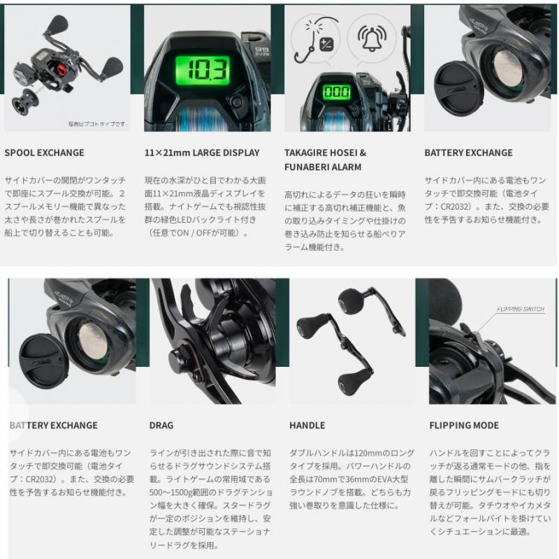 テイルウォーク ヴィレイヤー DG 100HG-PH/R (タイラバリール 釣り 右