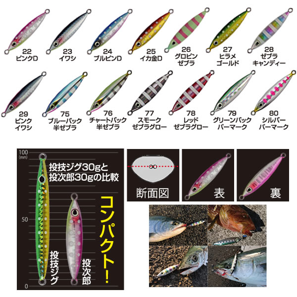 オーナー 投次郎 20g WJC-20 (ショアジギング メタルジグ