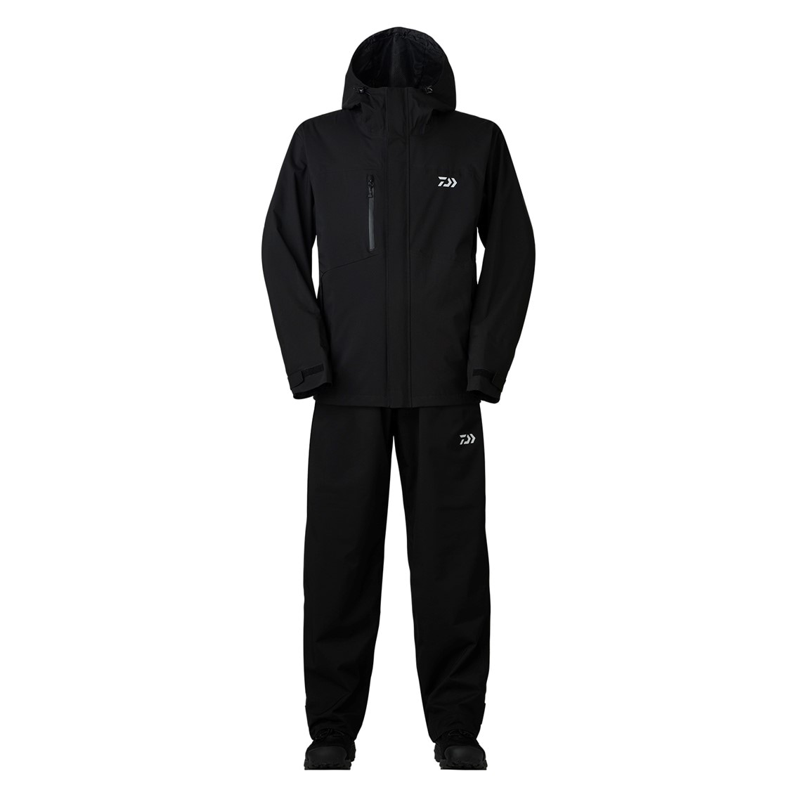 ダイワ　DR-3824 RAINMAXレインスーツ ブラック　セットアップ　XL ダイワ レインマックスレインスーツ ブラック DR-3824 (レインウェア
