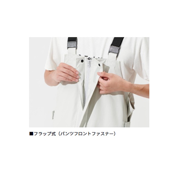 ダイワ オーシャンレインハーフサロペット ブラック 2XL DR-6325P