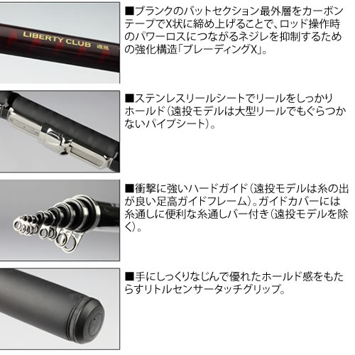 ダイワ 釣竿リバティクラブ磯風 1.5-39 ダイワ リバティクラブ 磯風 1.5号-39・K (磯竿) | 上物磯竿M 『磯竿