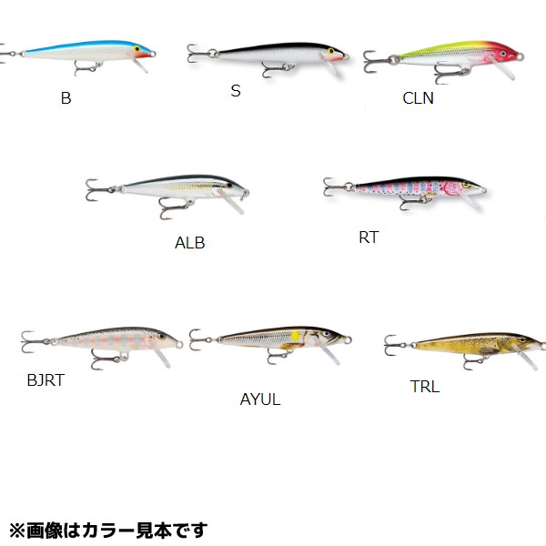 ラパラ オリジナルフローター 7cm その2 F7 (ブラックバスルアー