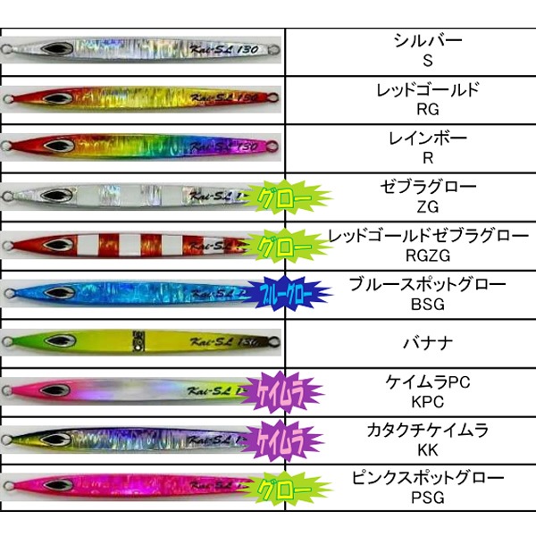 ビート カイ-SL 2023年カラー 250g (メタルジグ ジギング