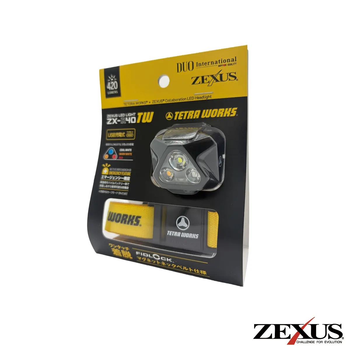 デュオ テトラワークス×ZEXUS LEDヘッドライト ZX-R40TW (ヘッドライト