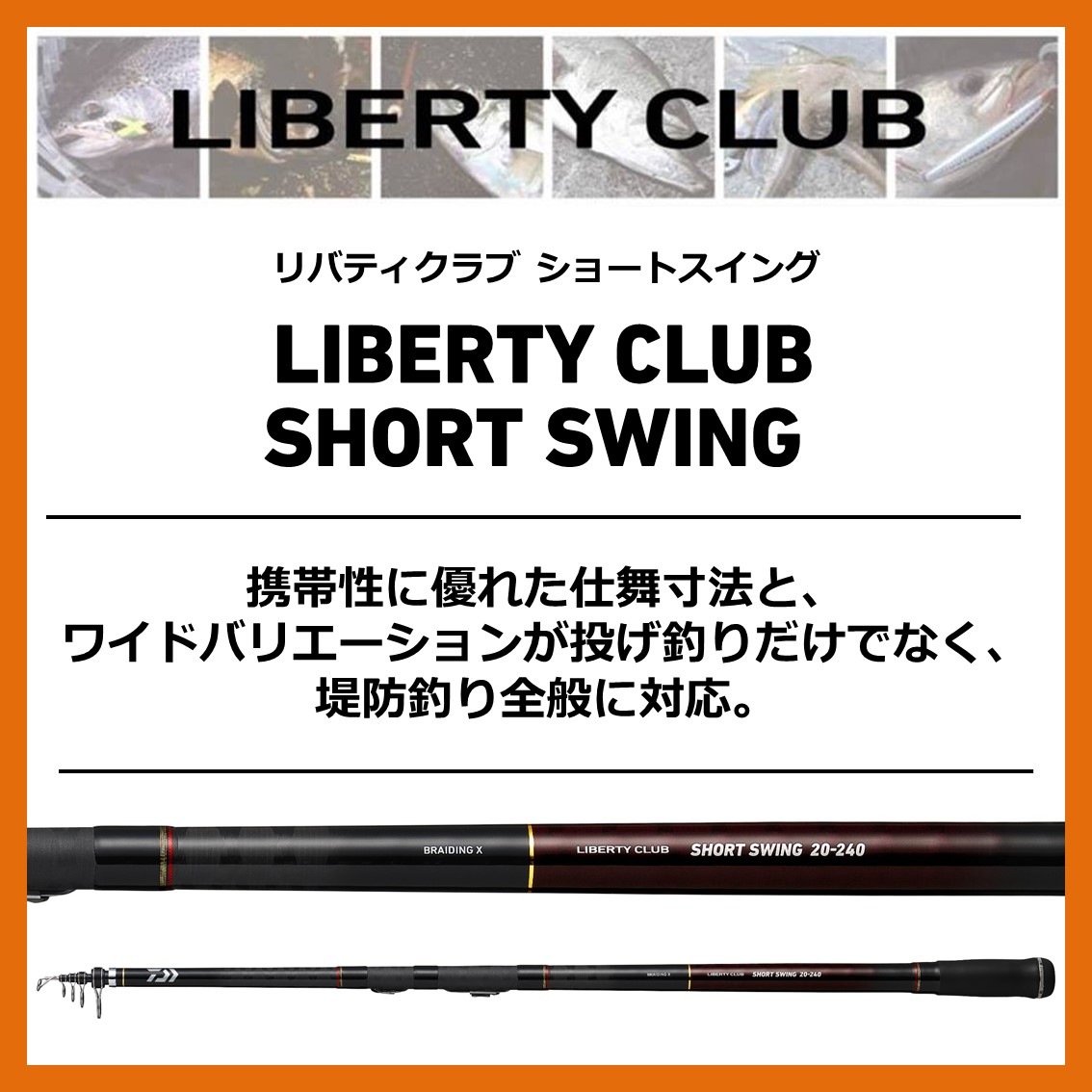 ダイワ リバティクラブショートスイング 10-240・N (投竿 投げ竿) | 投