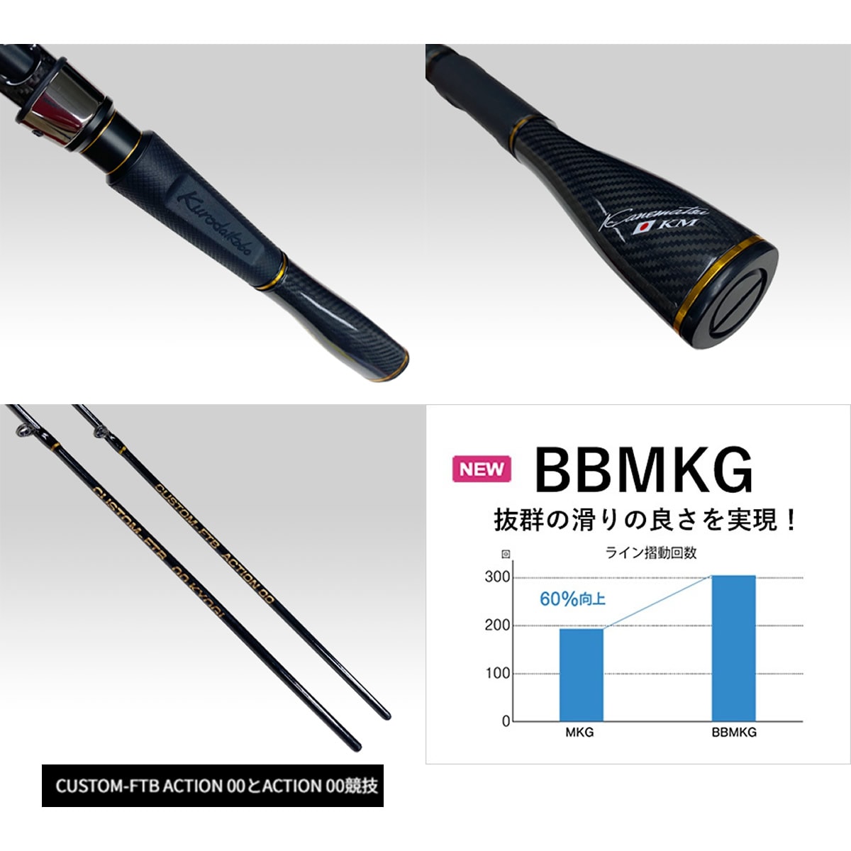 （中国製イカダ竿）BB4 150 新品 黒鯛工房 カセ筏師 THEアスリートKM ジャパン BB4 ゼロゼロ 150/177