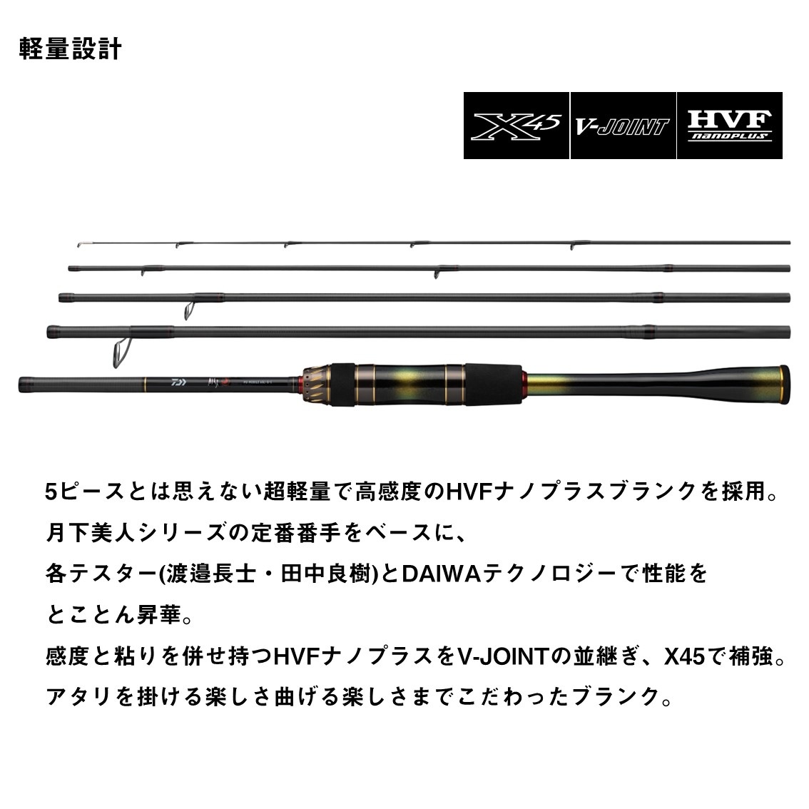 ダイワ 月下美人MX MB 610UL-S-5 J (Daiwa アジングロッド 竿 海 釣り