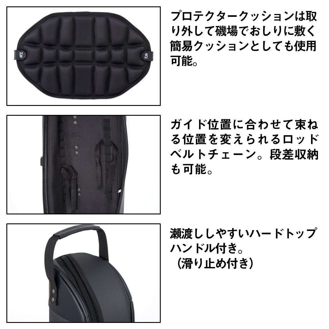 ダイワ ロックショアロッドケース(A) 130W ブラック (ロッドケース 竿