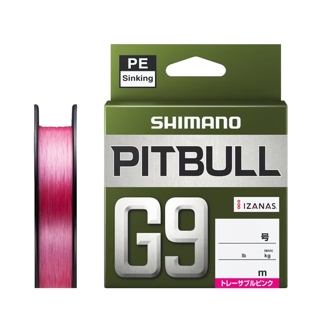 シマノ ピットブル G9 トレーサブルピンク 150m 0.6号～2号 LD-M59Z