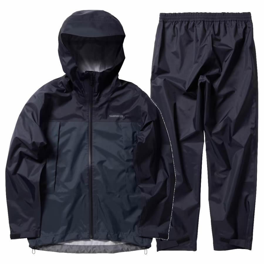 シマノ 25 3レイヤー レインスーツ ブラックマルチカモ RA-047X