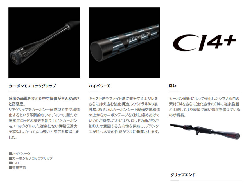 シマノ 21 ゾディアス パック C66ML-5 (ブラックバスロッド) | バス