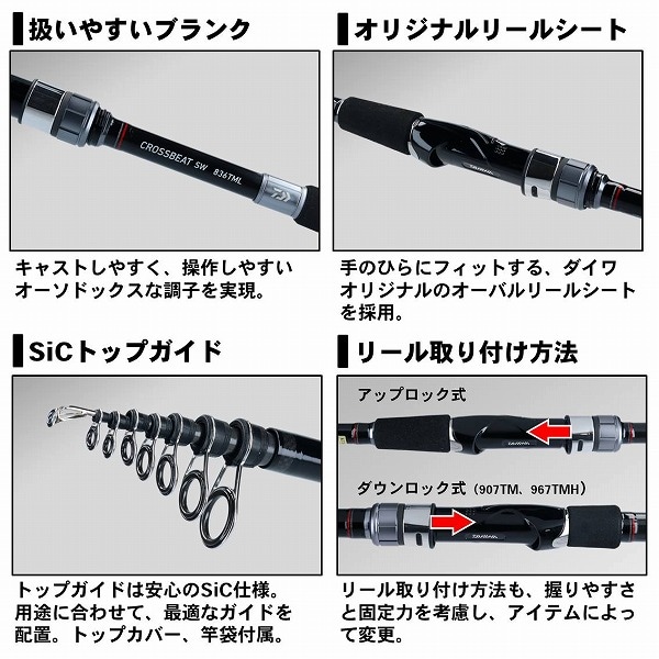 即購入不可 新品 ダイワ クロスビート SW 766TML 振出ルアーロッド ダイワ 20クロスビート SW 766TML (ライトロックフィッシュロッド