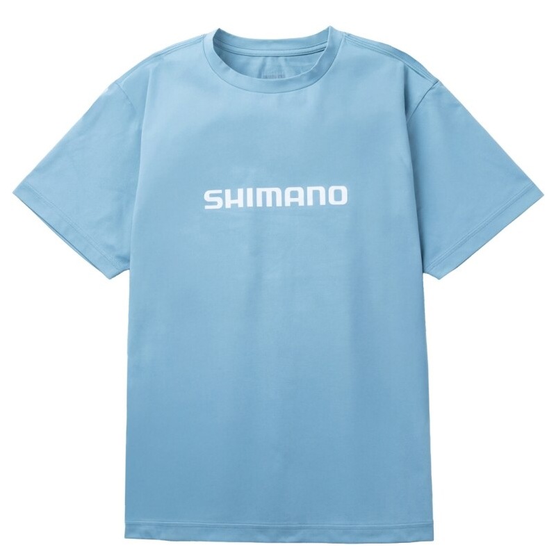 シマノ ドライロゴTシャツ スモークブルー SH-021Z (フィッシング