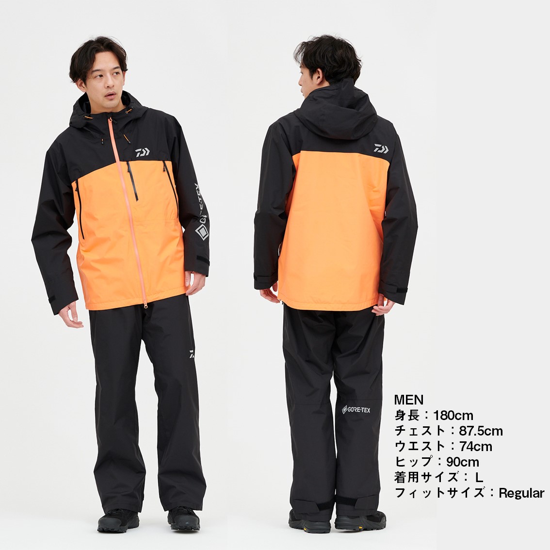 ダイワ ゴアテックス バーサタイルレインスーツ レッド 2XL DR-1924