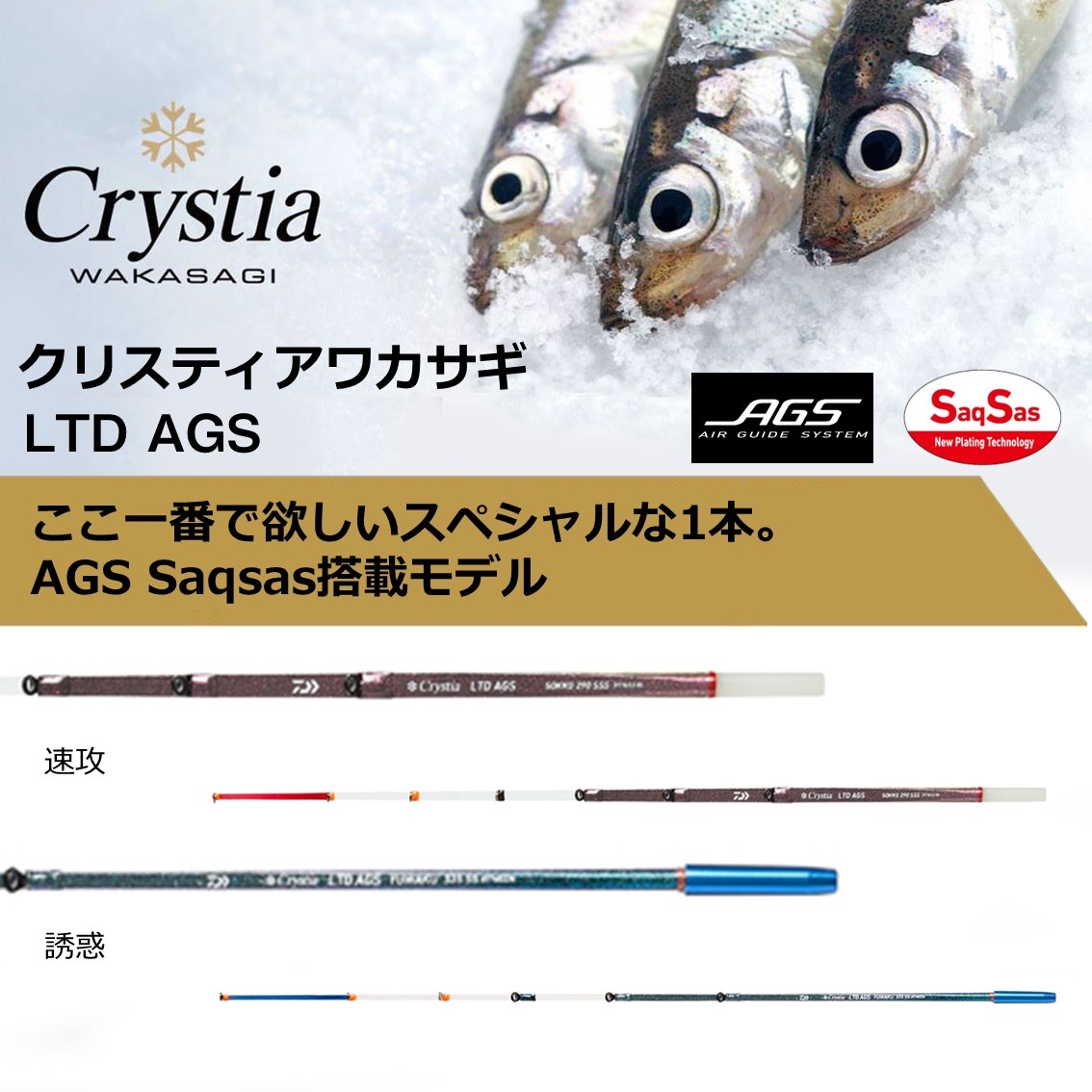 ダイワ クリスティア ワカサギ LTD AGS 速攻 290 SSS (Daiwa ワカサギ