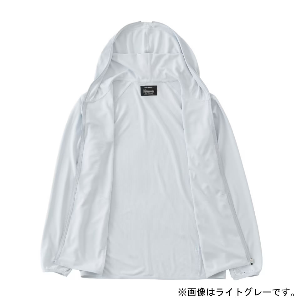 シマノ サンプロテクション ジップアップ パーカー ネオライトブルー