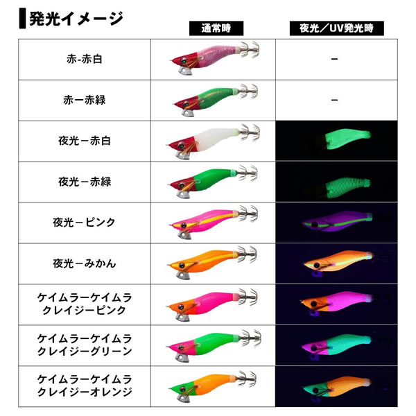 全9色】 ダイワ エメラルダス イカメタルドロッパーエギタイプRV 2.5