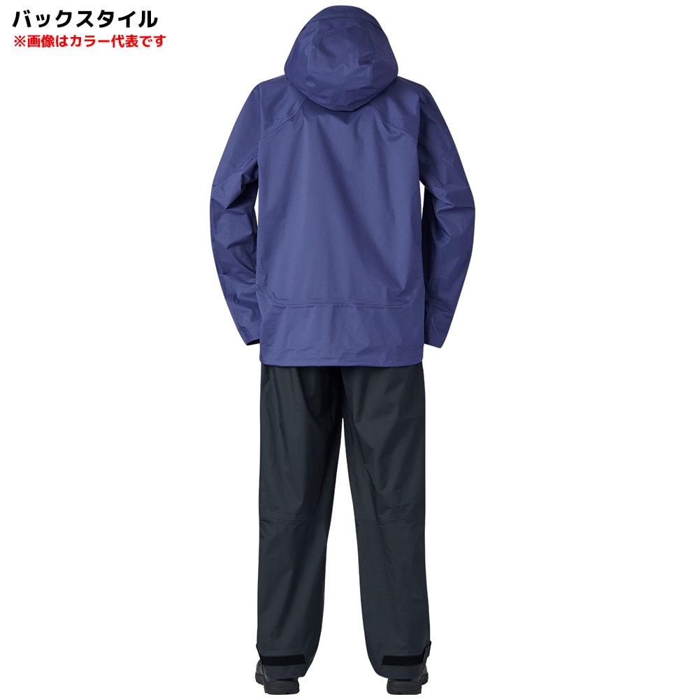【美品】DAIWA レインマックス レインウェア 上下セット メンズ M ブルー ダイワ レインマックス アングラーズライトレインスーツ ガンメタル