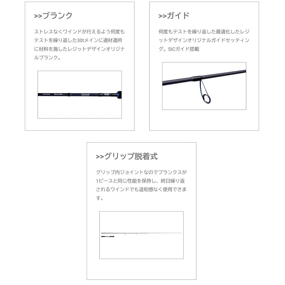 レジットデザイン スクアド SKS67L+ インショアゲーム テクニカル