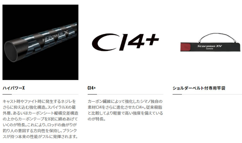 シマノ 21 スコーピオンXV 2602R-2 (ブラックバスロッド) | バスロッド