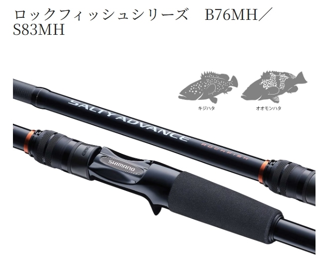 シマノ 25 ソルティーアドバンス ロックフィッシュ B76MH (Shimano