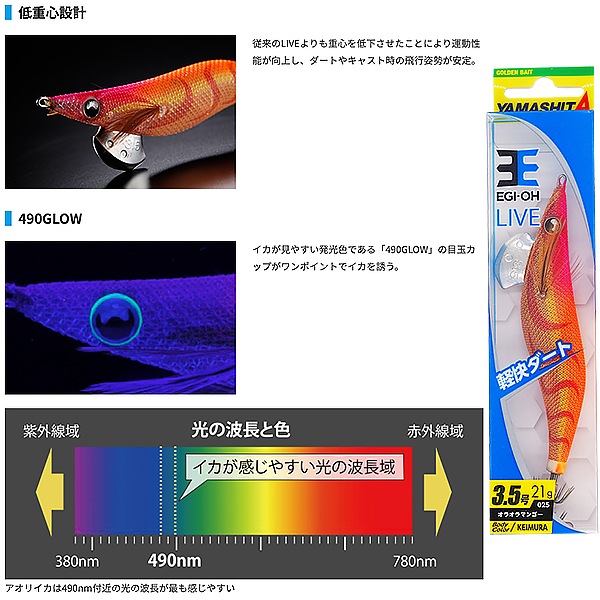 ヤマシタ エギ王ライブ 3.0号 (エギング エギ egi 餌木)